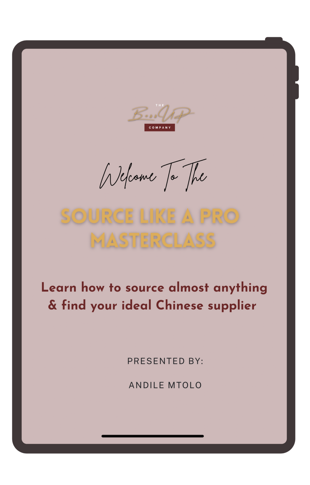 Chinese Supplier Course