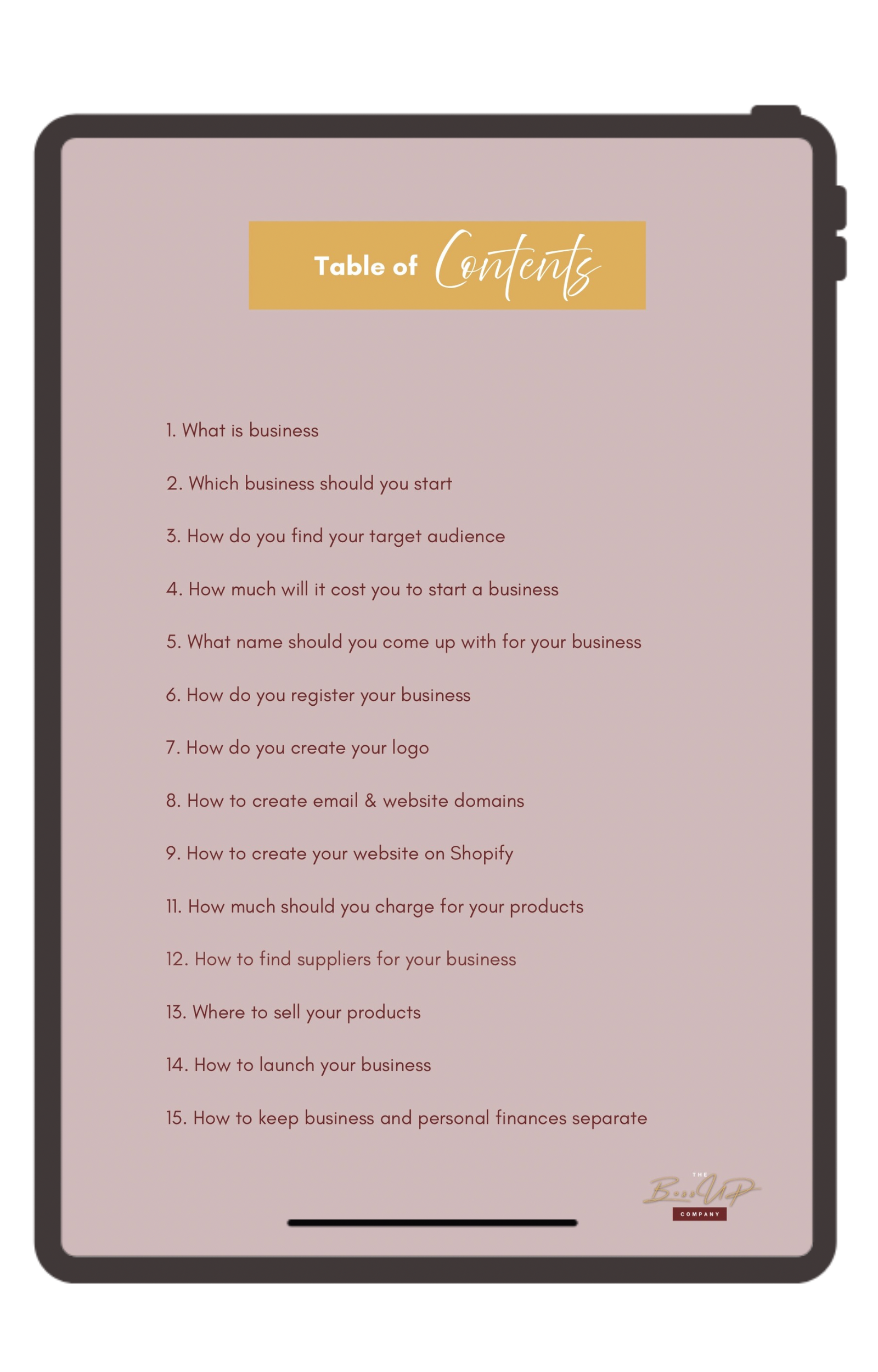 How To Start A Business eBook